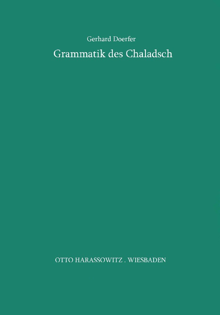 Gerhard Dorfer - Grammatik des Chaladsch Gerhard Dorfer - jerhard dorfer